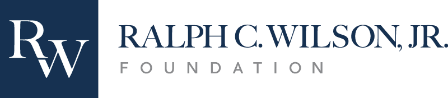 Ralph C. Wilson, Jr. Foundation logo: RW monogram in a blue box, and text