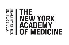 Logo for The New York Academy of Medicine: text in black, vertical bar,