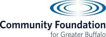 Community Foundation for Greater Buffalo logo with blue concentric circles.
