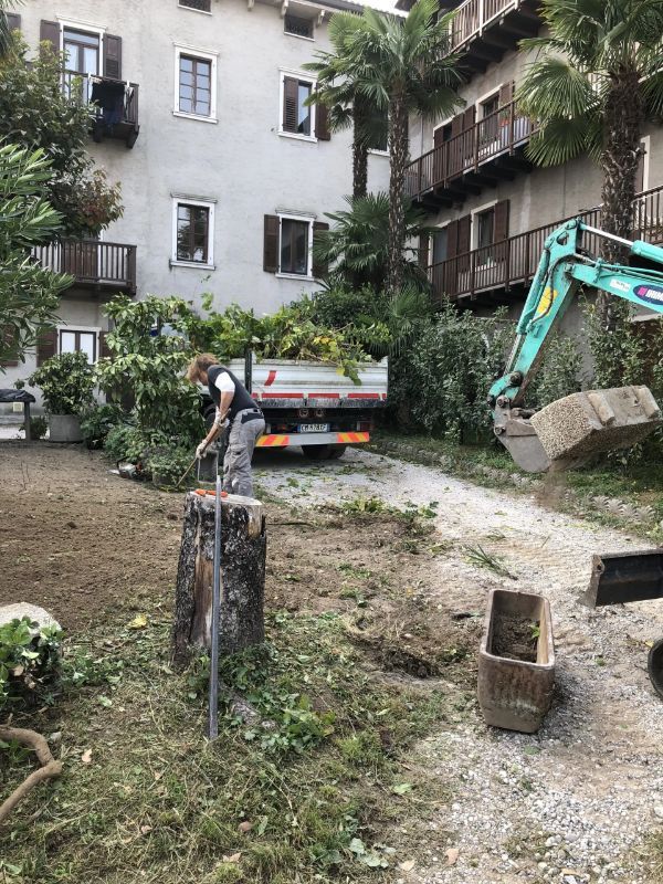 intervento di sistemazione giardino