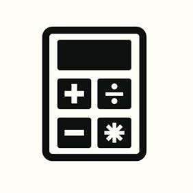 icona computo metrico e preventivo trasparente