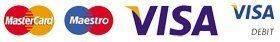 MASTERCARD VISA MAESTRO logos