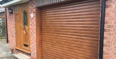 Metal garage door