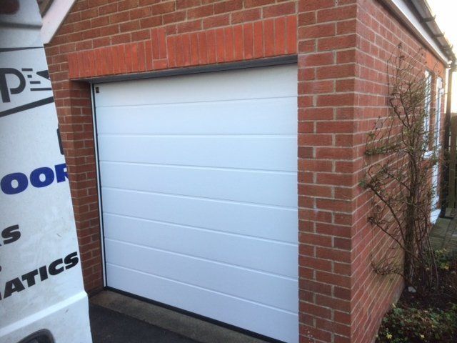 Wooden garage door