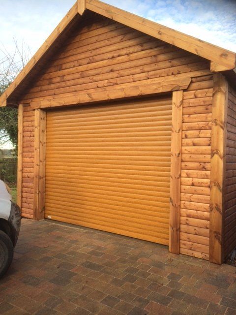 Natural finish shutter doors