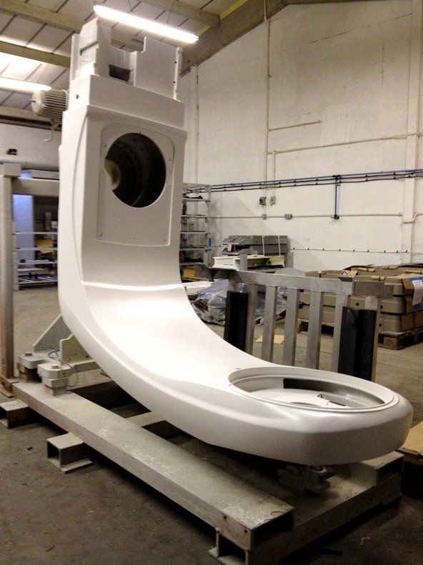 metal parts in white colour