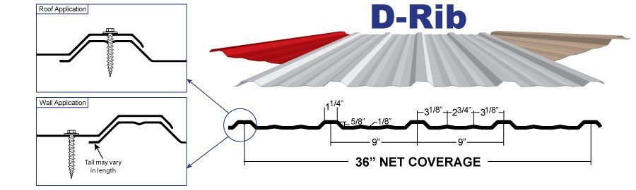 Steel Siding D-Rib / Pro Panel Steel Siding D-Rib / Pro Panel