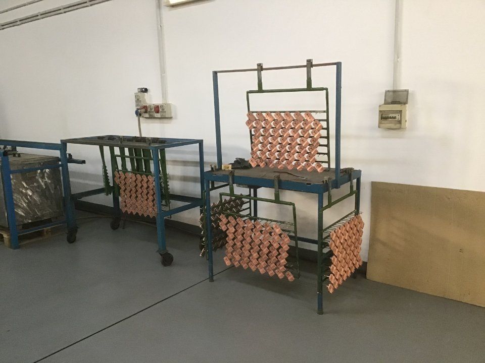 Prodotti trattati con processi galvanici