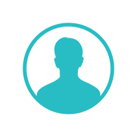 person in a circle icon