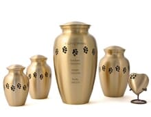 Printed Gold Urn — Urn Selection in Belleview, FL