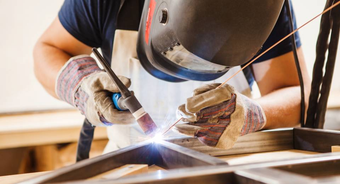 welding in progress