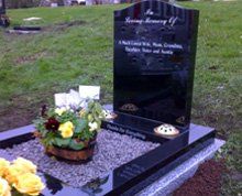 individually crafted granite memorials
