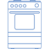 modern stove icon