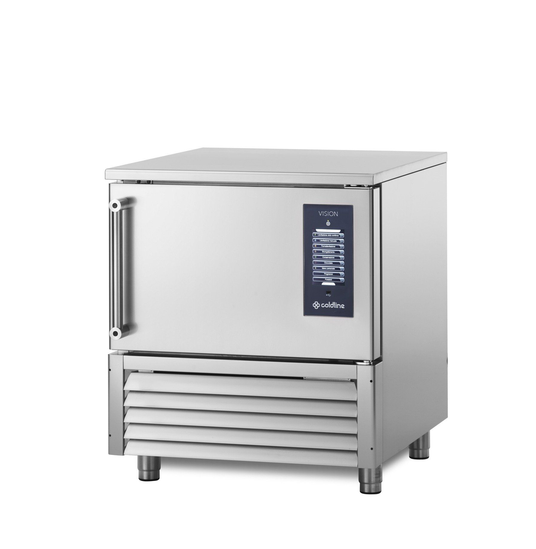 un elettrodomestico in acciaio della marca coldline