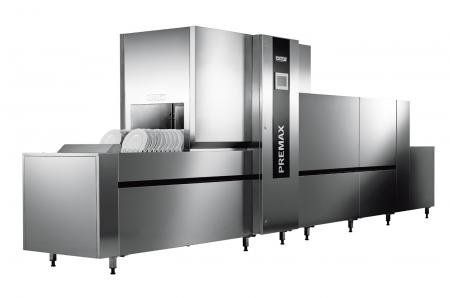 una lavastoviglie in acciaio inox della marca Premax