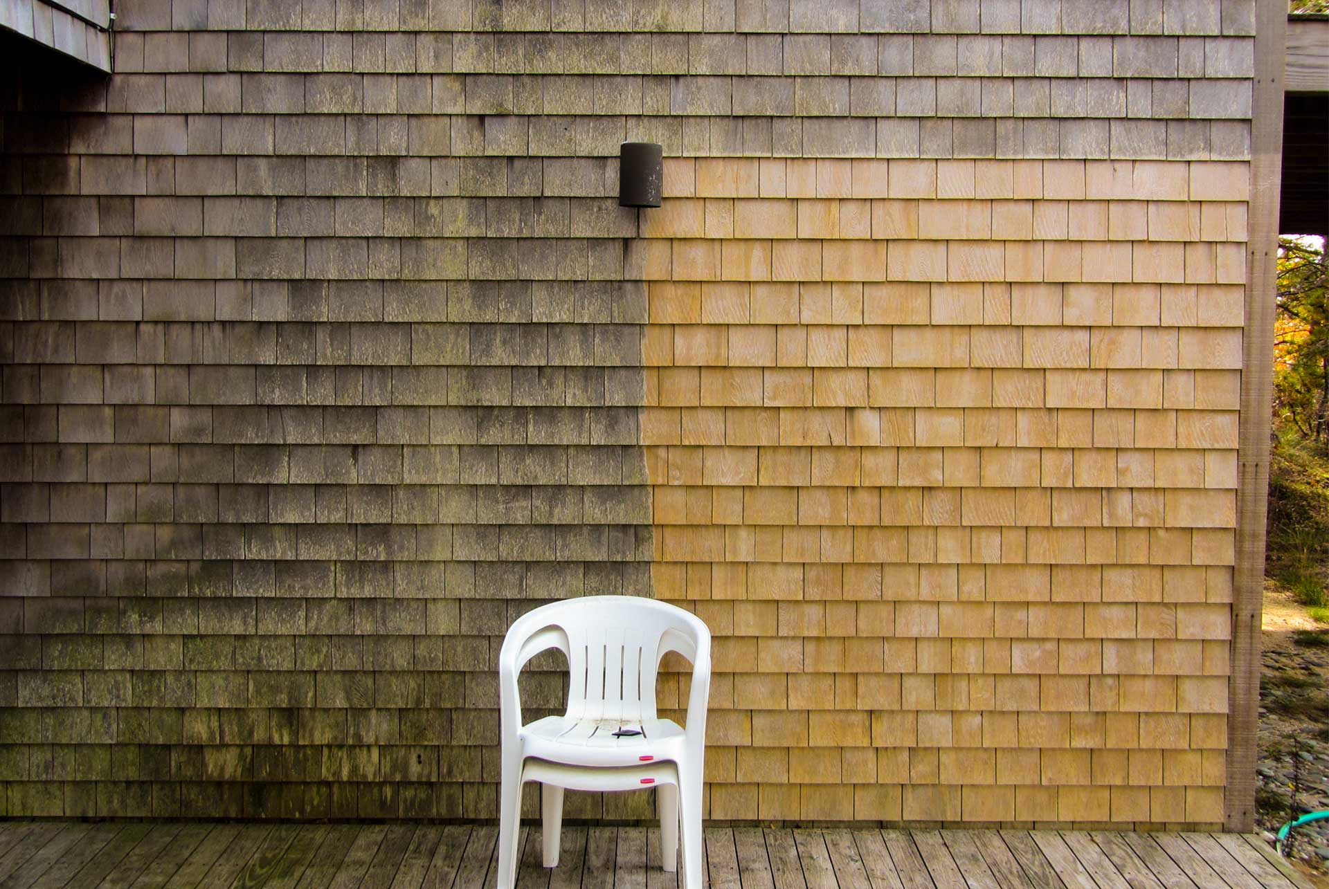 cleaning cedar siding