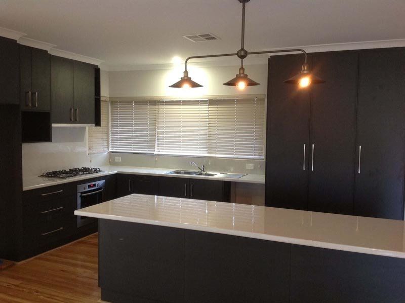 stone kitchen island