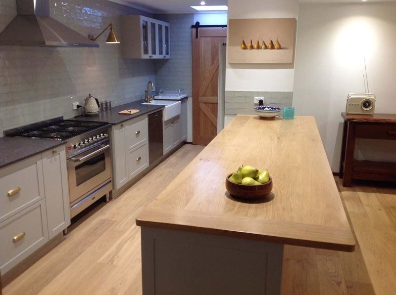 wooden kitchen island