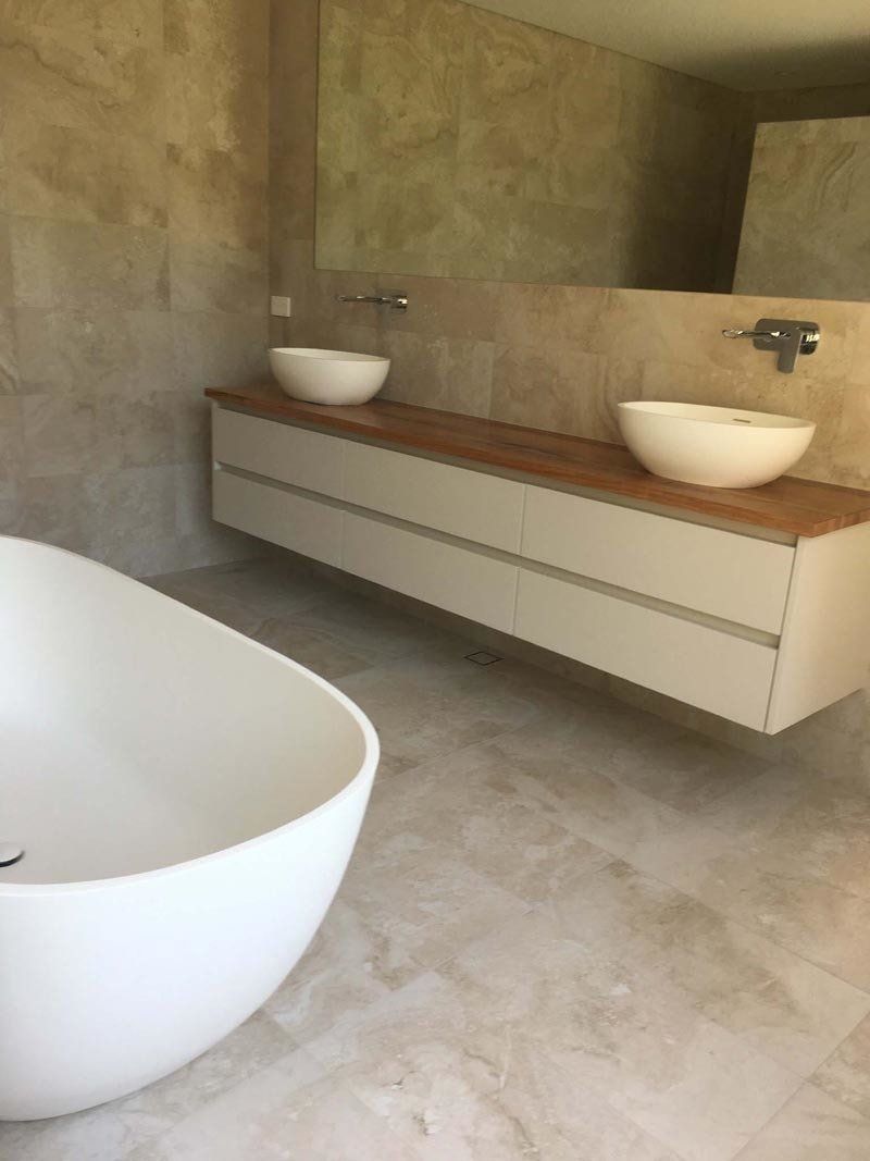 modern bathroom counter