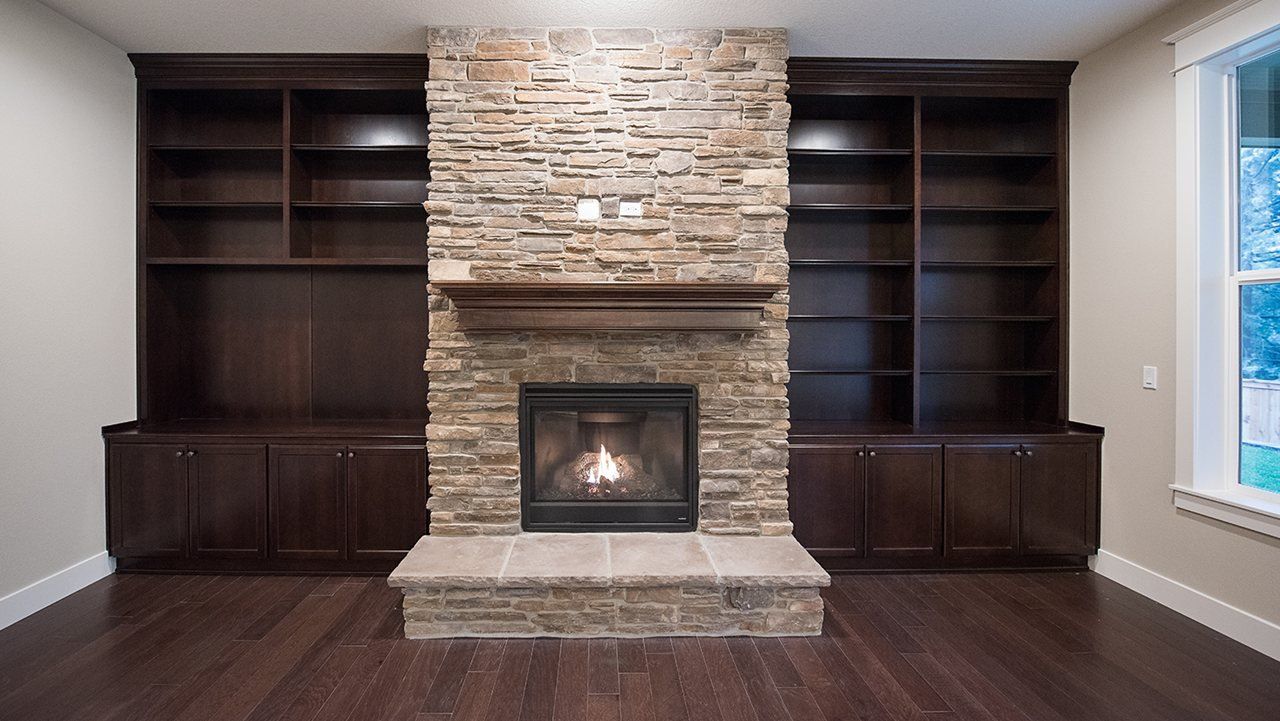 Noyes Homes | New Custom Homes | Beaverton, Oregon | Home interior|  Chimney