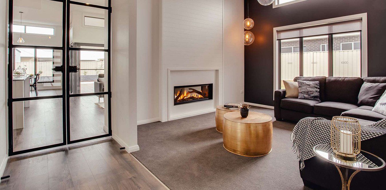 Elegant living room flooring