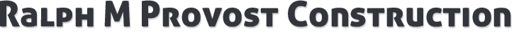 Provost Ralph M Construction Logo Provost Ralph M Construction Logo