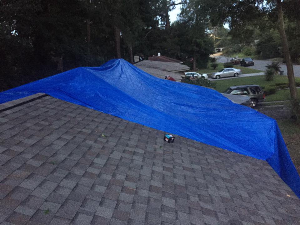 Roof with Cover — Savannah, GA — Waters Tree Service