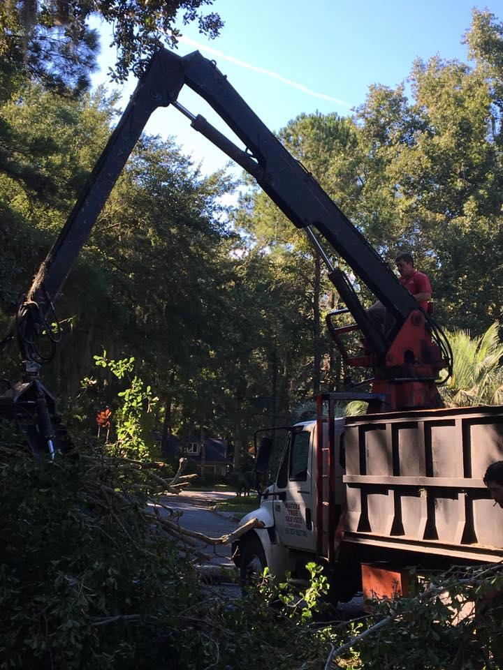 Grapple Saw Attached on a Truck — Savannah, GA — Waters Tree Service