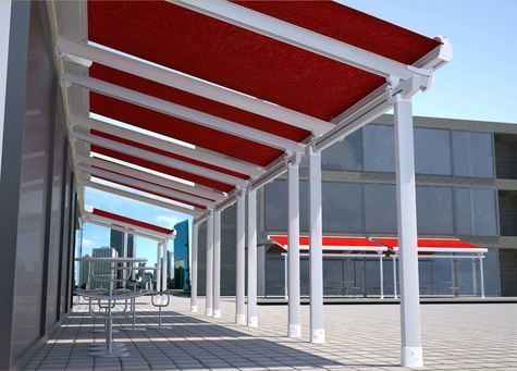 liza retractable roof shading system