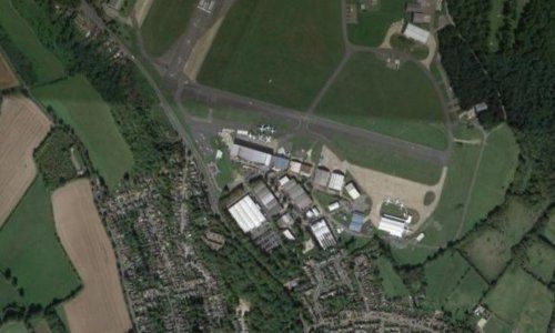 arial view of Signature MRO hangar
