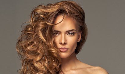 uniquely styled hair