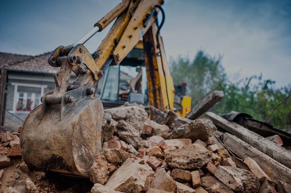 Yellow Escavator Kreider Excavating