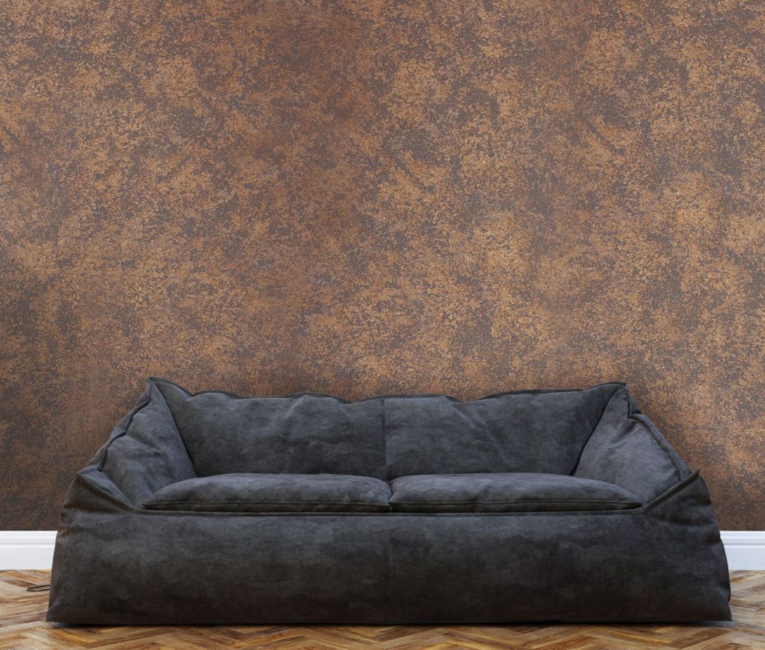 parete dallo stile vintage di colore marrone