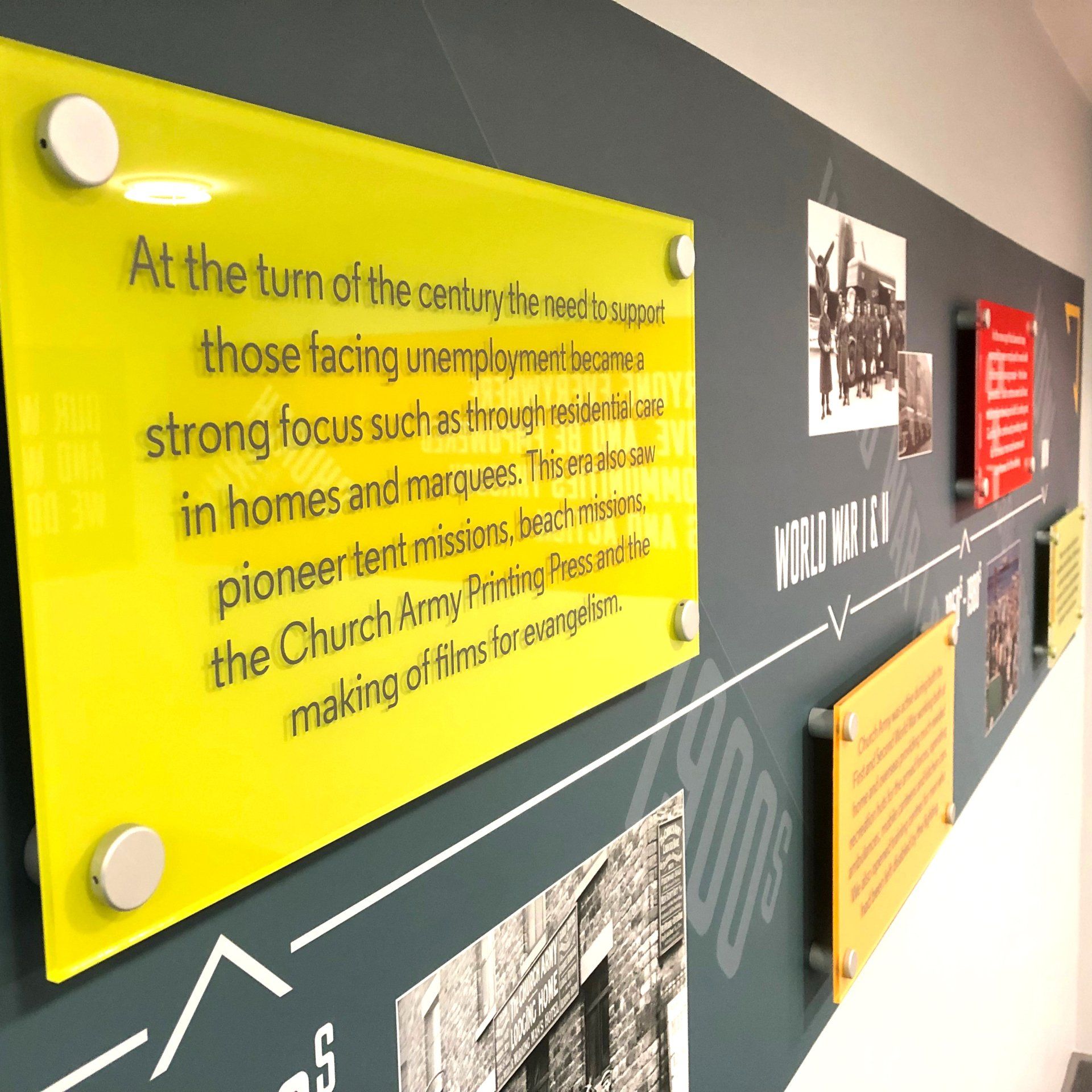 Acrylic text panels
