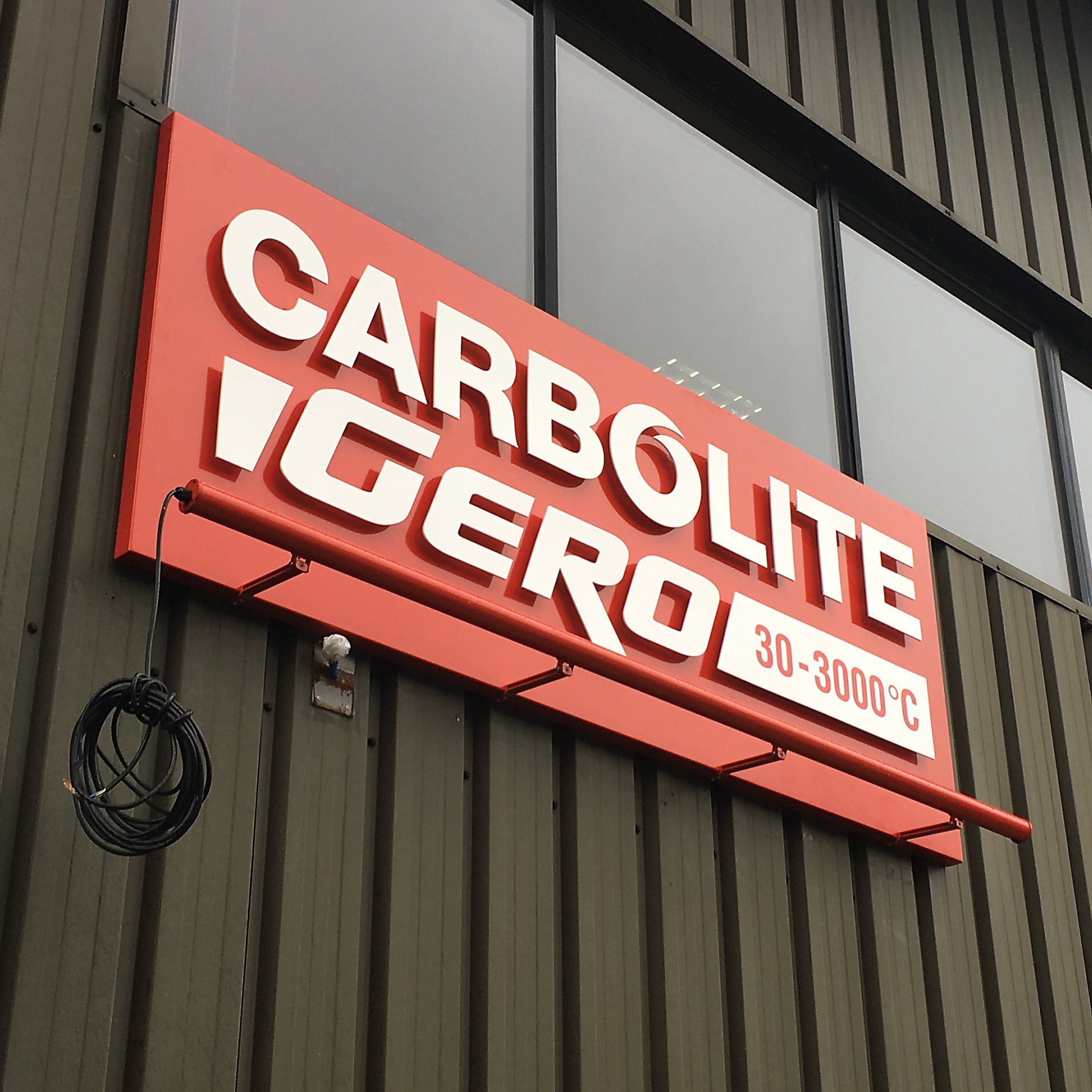 Aluminium Tray Sign with trough light