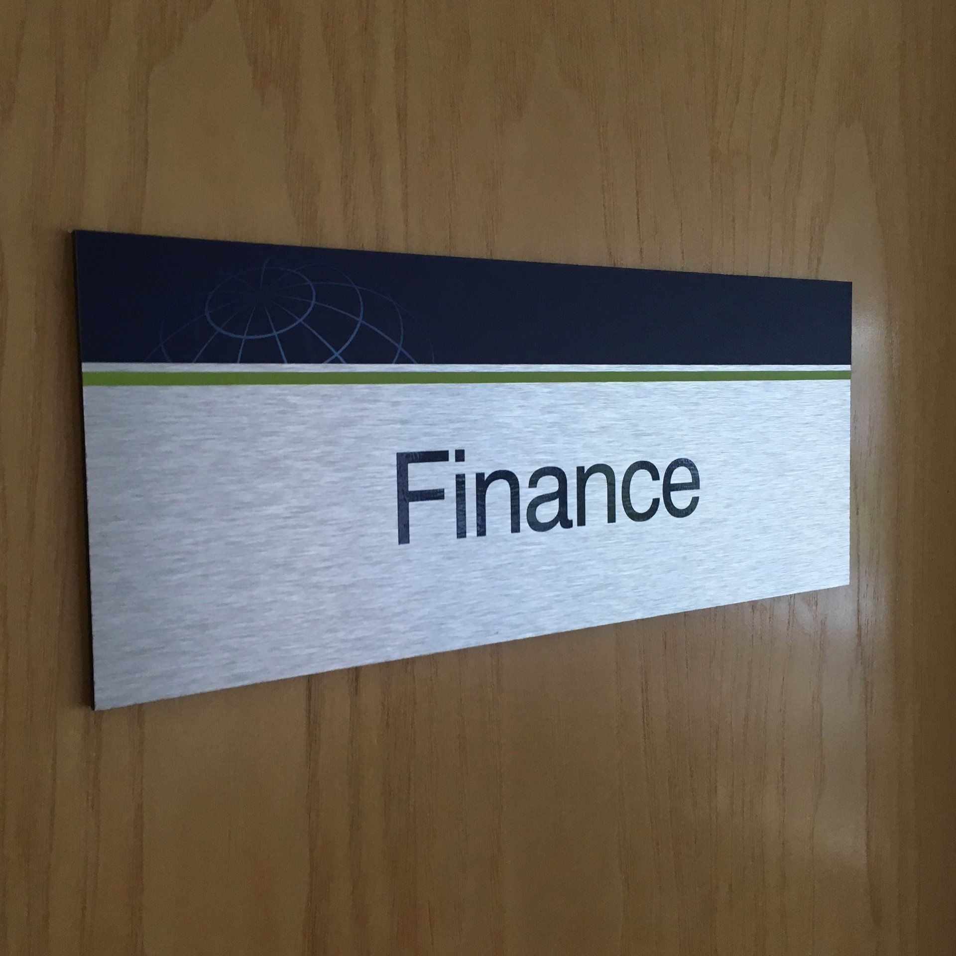 Brushed Steel Effect Door Signs