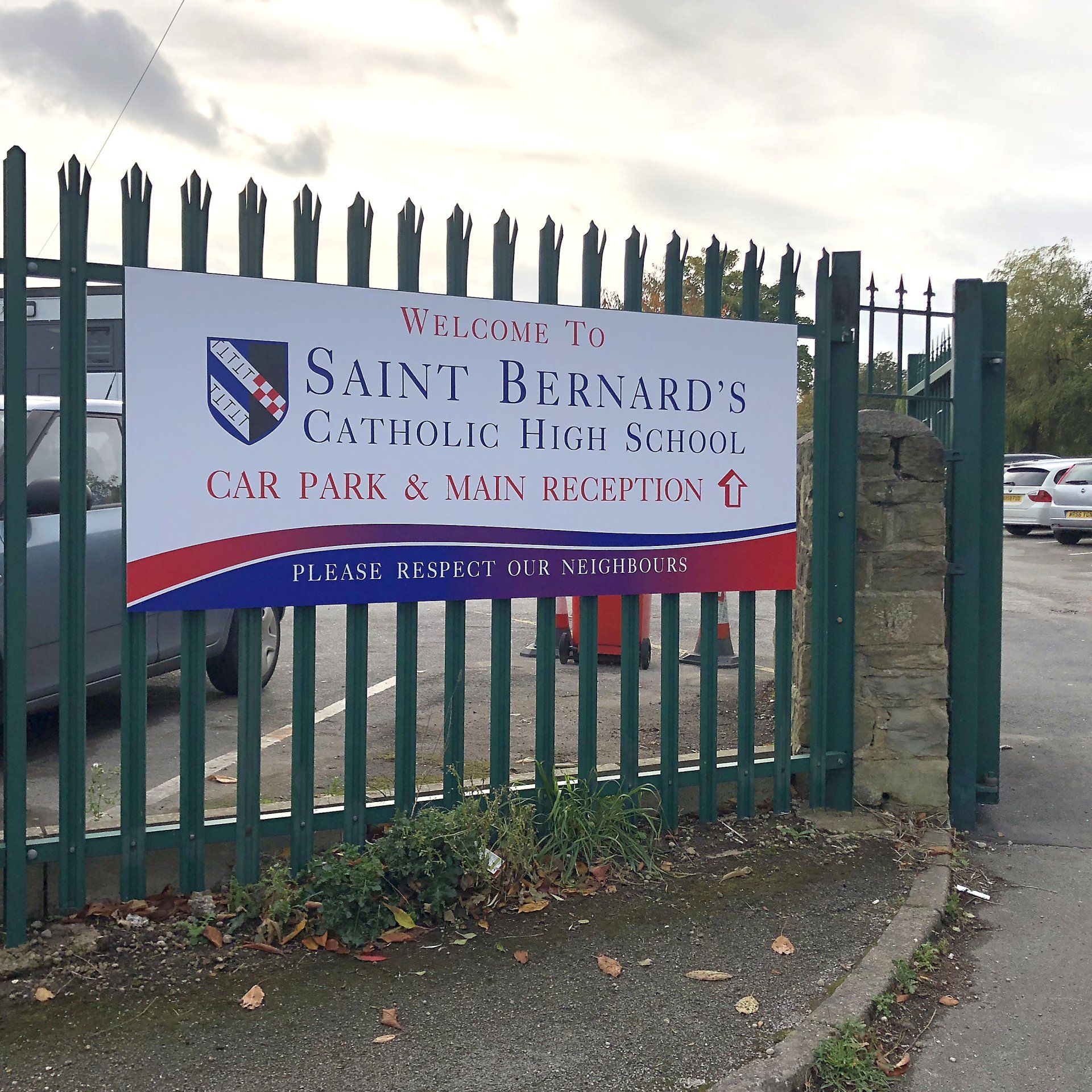 Fence Rail Sign