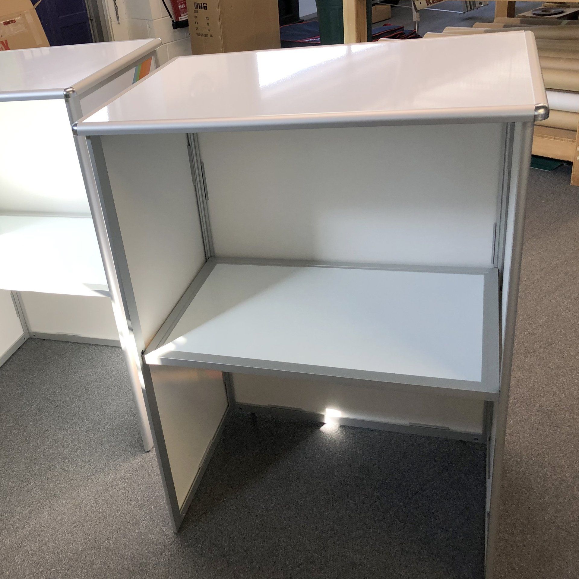 Folding Counter Open Back with Shelf