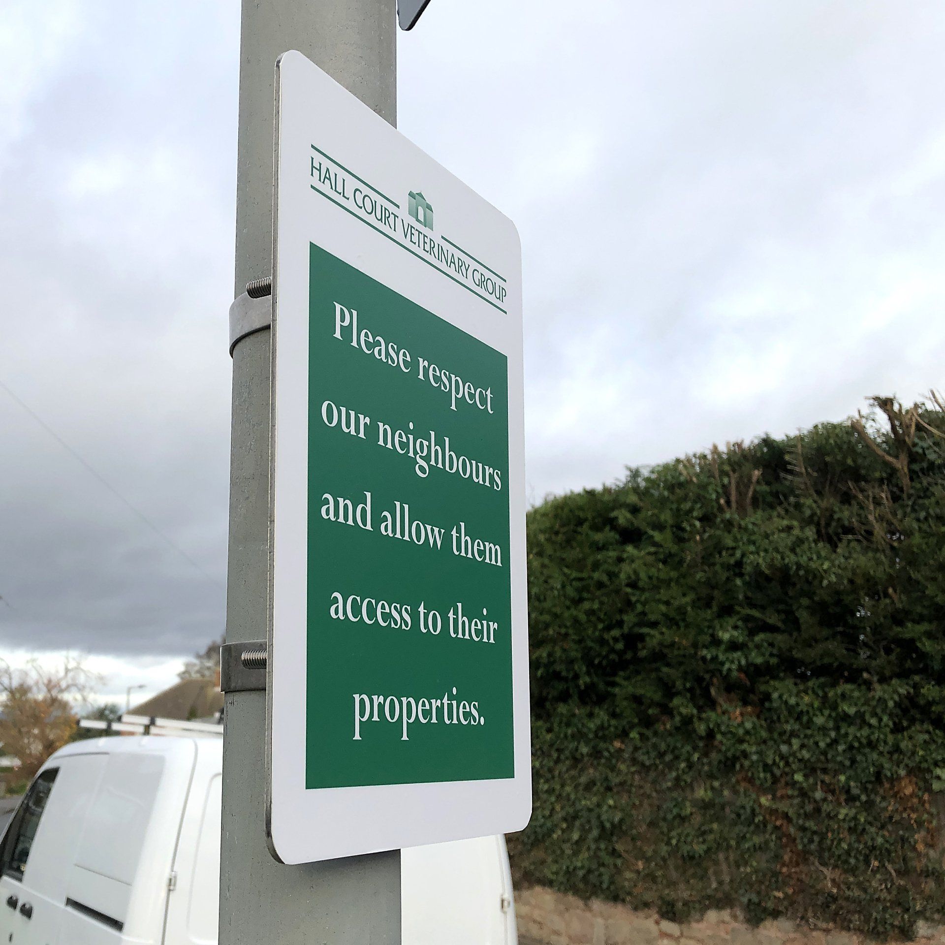 Lampost sign