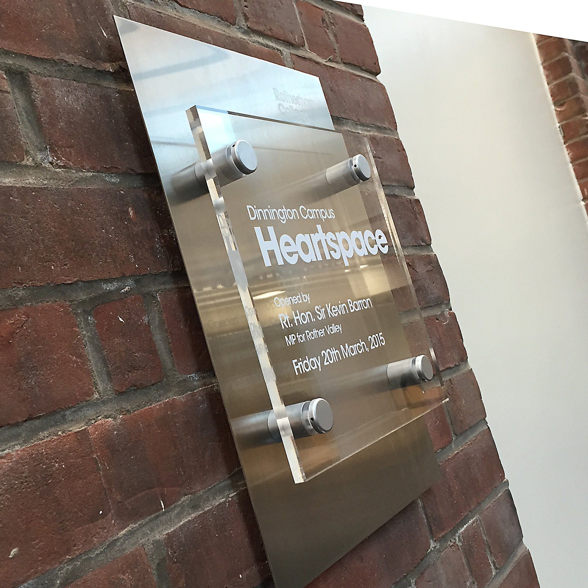 Steel Acrylic Plaque