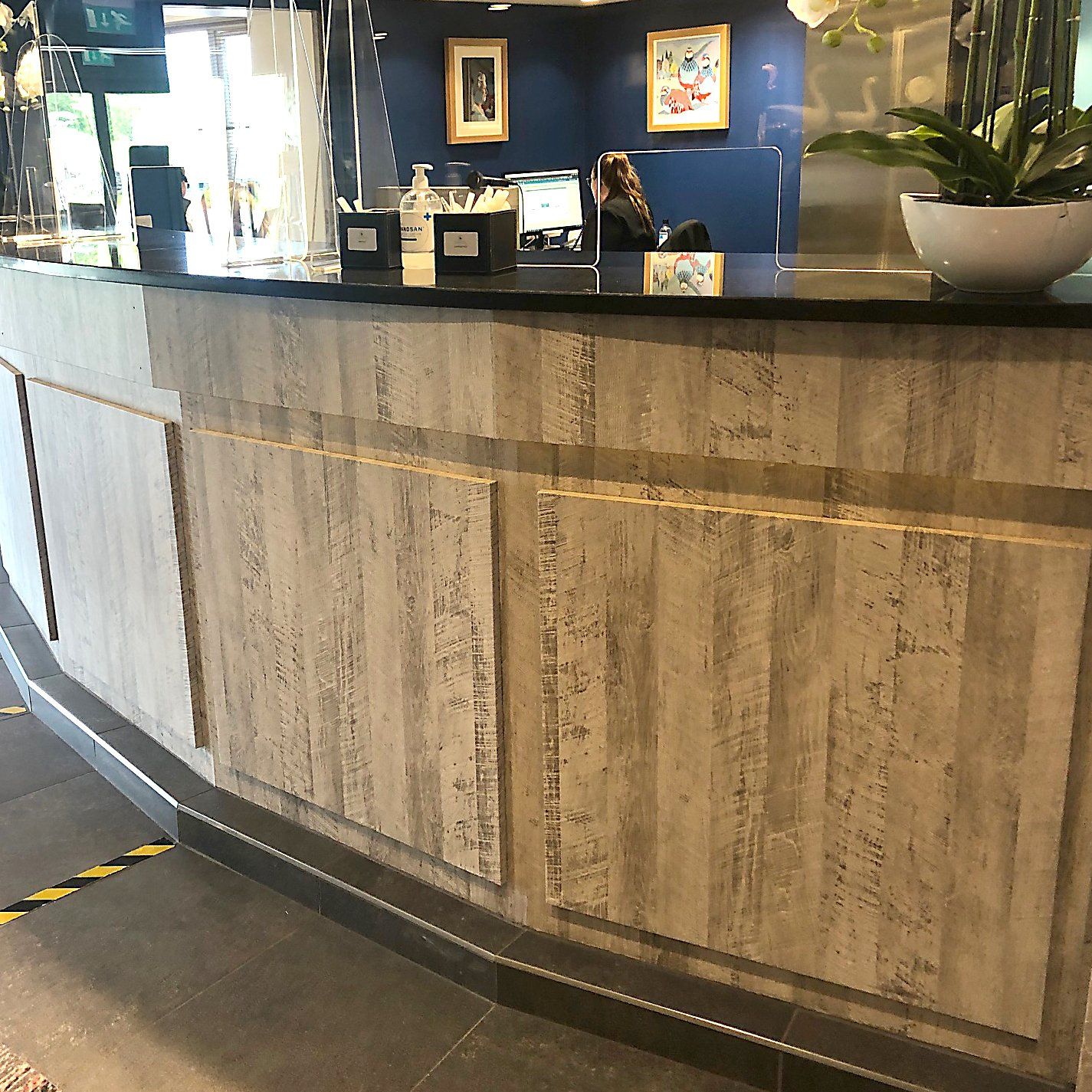 Recover bars with architectural vinyl