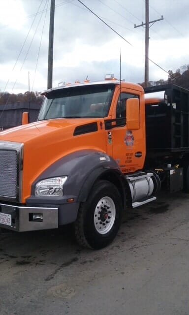 Orange truck — Kingsport, TN — Thompson Metal Services, Inc. Orange truck — Kingsport, TN — Thompson Metal Services, Inc.