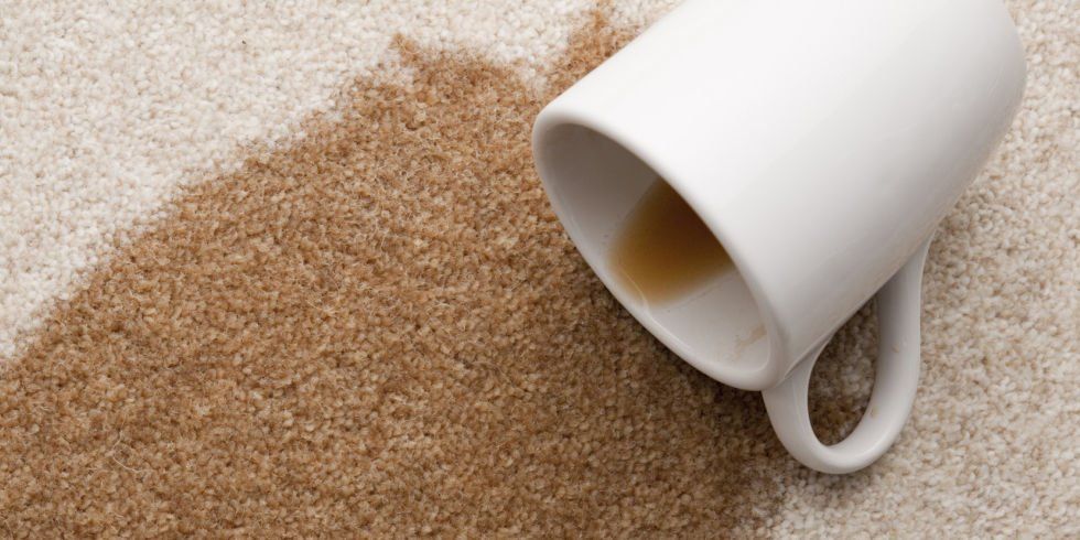 Coffee spilled on carpet