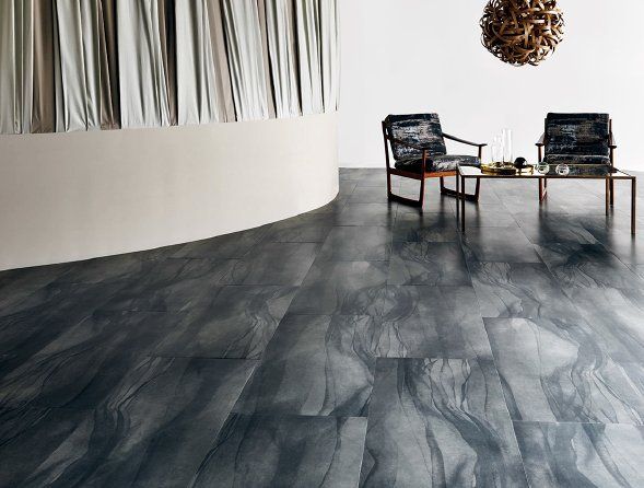 Sealed commercial vinyl flooring