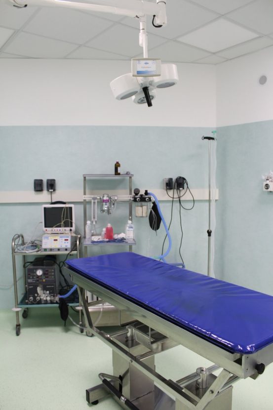 la sala dell’ambulatorio
