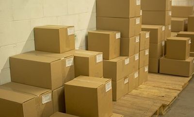 Boxes Stacked — Exterior Storage in Greeley, CO
