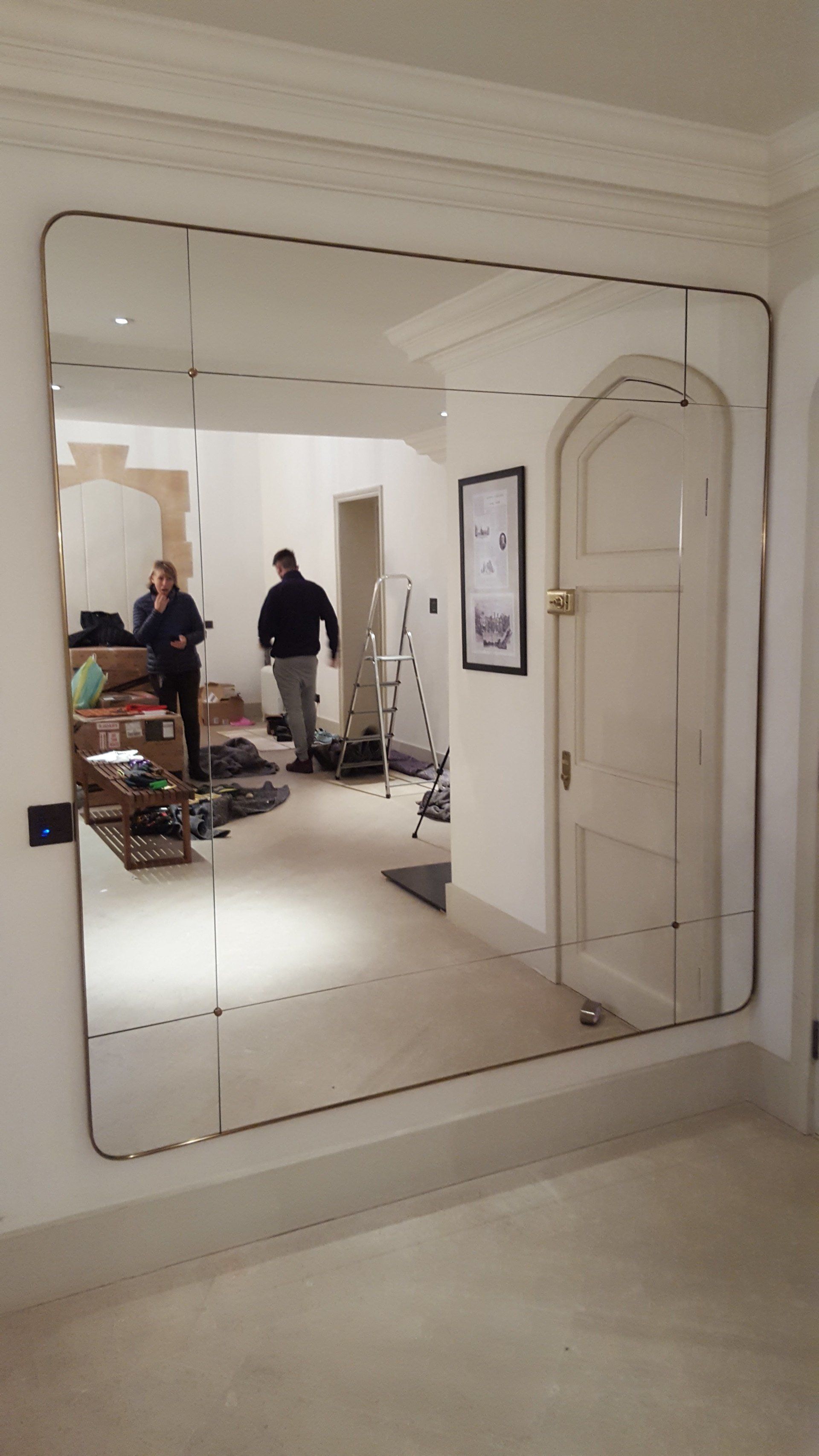 mirror and picture hanging