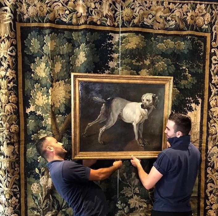 portrait hanging