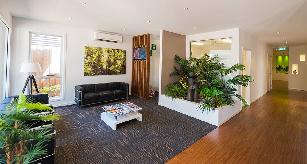 comfortable and decorative waiting room