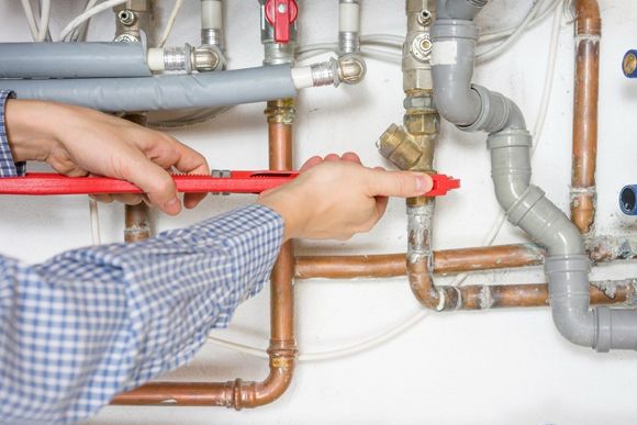 pipes being installed